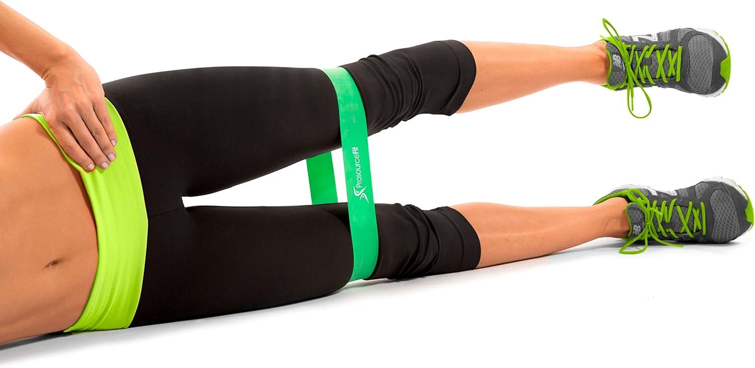 imageProsourceFit Fabric Loop Resistance Bands Set with AntiSlip Grip Mini Workout Bands for Fitness Training to Tone Legs Glutes and BootyMulticolor