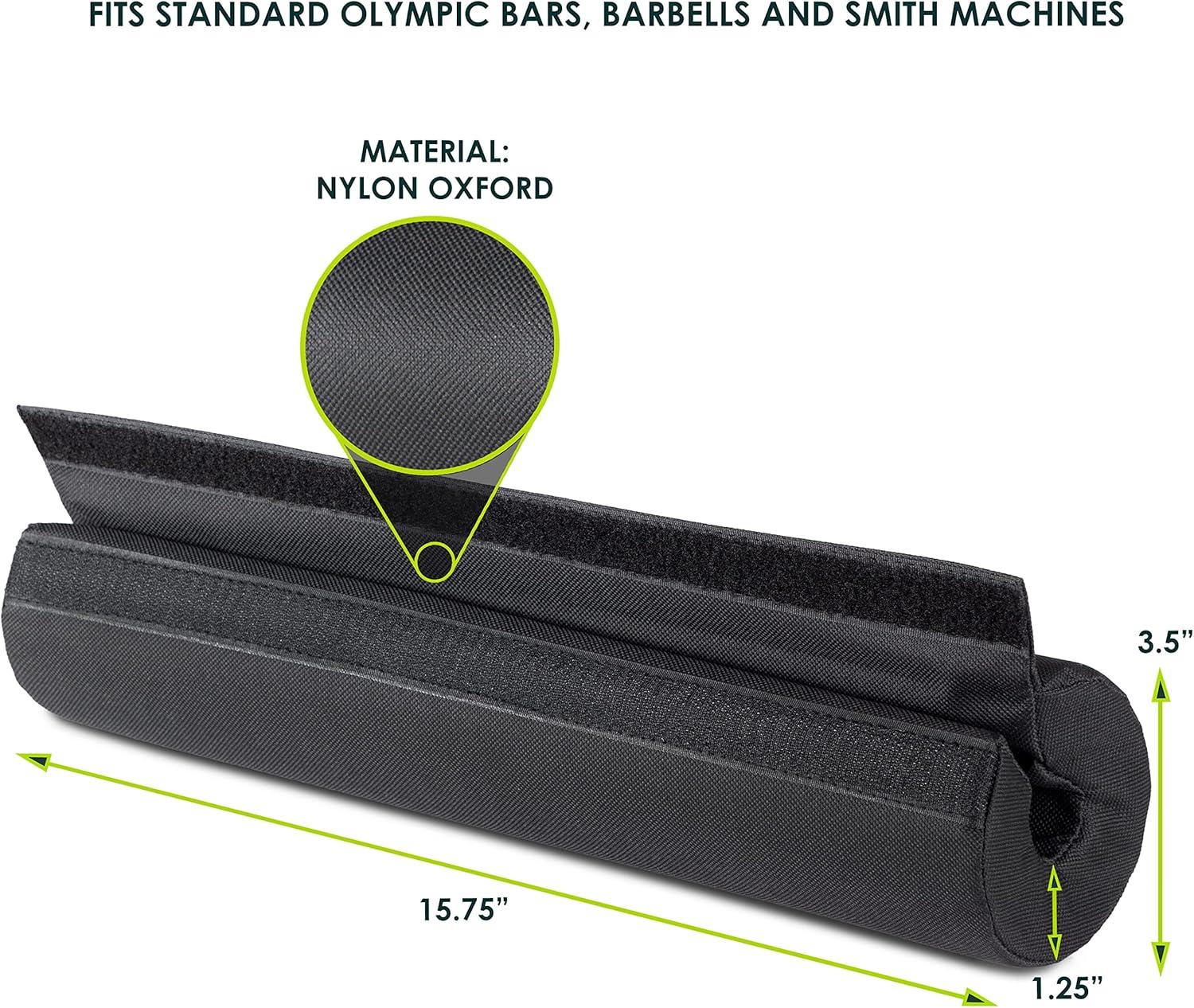 imageProsourceFit Weight Lifting Barbell Pad Thick Protective Padding for Neck ampamp Shoulders for Squats Hip Thrusts LungesFlap Closure