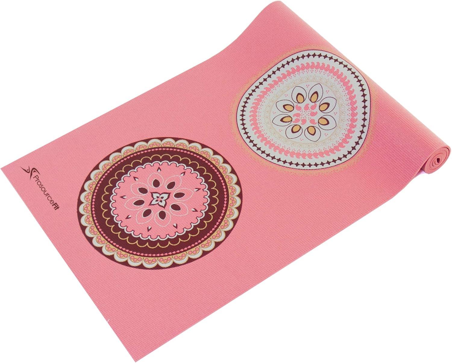 imageProsourceFit Yoga Mats 316 5mm Thick for Comfort ampamp Stability with Exclusive Printed DesignsSatya  Pink