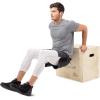 imageProsourceFit 3in1 Wood Plyometric Jump Box For Cross Conditioning Agility Vertical Jump Training ampamp Plyo Workouts Beige 30L x 24W x 20HBeige 16 x 14 x 12
