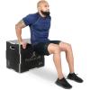 imageProsourceFit 3in1 Wood Plyometric Jump Box For Cross Conditioning Agility Vertical Jump Training ampamp Plyo Workouts Beige 30L x 24W x 20HBlack 24 x 16 x 20