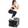 imageProsourceFit 3in1 Wood Plyometric Jump Box For Cross Conditioning Agility Vertical Jump Training ampamp Plyo Workouts Beige 30L x 24W x 20HBlack 24 x 16 x 20