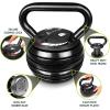 imageProsourceFit Adjustable 40lb Cast Iron Kettlebell Weight Set for Home Gym Strength Training