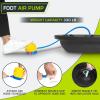 imageProsourceFit Balance Trainer Stability Exercise Half Ball with Resistance Bands and Pump for Yoga Aerobics Home Gym WorkoutBlack
