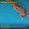 imageProsourceFit Extra Thick Yoga and Pilates Mat  13mm 71inch Long High Density Exercise Mat with Comfort Foam and Carrying StrapAqua