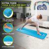 imageProsourceFit Extra Thick Yoga and Pilates Mat  13mm 71inch Long High Density Exercise Mat with Comfort Foam and Carrying StrapAqua