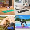 imageProsourceFit Extra Thick Yoga and Pilates Mat  13mm 71inch Long High Density Exercise Mat with Comfort Foam and Carrying StrapBlack