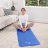 imageProsourceFit Extra Thick Yoga and Pilates Mat  13mm 71inch Long High Density Exercise Mat with Comfort Foam and Carrying StrapBlue