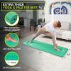 imageProsourceFit Extra Thick Yoga and Pilates Mat  13mm 71inch Long High Density Exercise Mat with Comfort Foam and Carrying StrapGreen