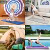 imageProsourceFit Extra Thick Yoga and Pilates Mat  13mm 71inch Long High Density Exercise Mat with Comfort Foam and Carrying StrapGrey