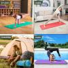 imageProsourceFit Extra Thick Yoga and Pilates Mat  13mm 71inch Long High Density Exercise Mat with Comfort Foam and Carrying StrapPurple