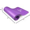 imageProsourceFit Extra Thick Yoga and Pilates Mat  13mm 71inch Long High Density Exercise Mat with Comfort Foam and Carrying StrapPurple
