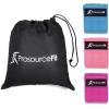 imageProsourceFit Fabric Loop Resistance Bands Set with AntiSlip Grip Mini Workout Bands for Fitness Training to Tone Legs Glutes and BootyPink  Purple  Aqua