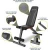 imageProsourceFit Foldable ampamp Adjustable MultiPurpose Weight Bench for Home and Gym FullBody Strength Training Workouts Fitness Exercises and Weight TrainingAdjustable