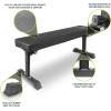 imageProsourceFit Foldable ampamp Adjustable MultiPurpose Weight Bench for Home and Gym FullBody Strength Training Workouts Fitness Exercises and Weight TrainingFlat