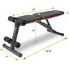 imageProsourceFit Foldable ampamp Adjustable MultiPurpose Weight Bench for Home and Gym FullBody Strength Training Workouts Fitness Exercises and Weight TrainingAdjustable