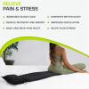 imageProsourceFit Ki Acupressure Mat and Pillow Set with 100 Natural Linen for BackNeck Pain Relief and Muscle RelaxationBlack Pearl