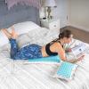 imageProsourceFit Ki Acupressure Mat and Pillow Set with 100 Natural Linen for BackNeck Pain Relief and Muscle RelaxationNatural Aqua