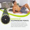 imageProsourceFit Ki Acupressure Mat and Pillow Set with 100 Natural Linen for BackNeck Pain Relief and Muscle RelaxationOnyx Gold