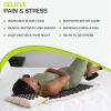 imageProsourceFit Ki Acupressure Mat and Pillow Set with 100 Natural Linen for BackNeck Pain Relief and Muscle RelaxationOnyx Gold