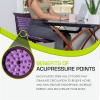 imageProsourceFit Ki Acupressure Mat and Pillow Set with 100 Natural Linen for BackNeck Pain Relief and Muscle RelaxationRoyal Lilac