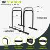 imageProsourceFit Power Dip Station Adjustable Height Upper Body Equipment for Home GymBlack