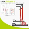 imageProsourceFit Power Dip Station Adjustable Height Upper Body Equipment for Home GymRed