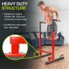imageProsourceFit Power Dip Station Adjustable Height Upper Body Equipment for Home GymRed