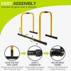 imageProsourceFit Power Dip Station Adjustable Height Upper Body Equipment for Home GymYellow
