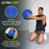 imageProsourceFit Slam Medicine Balls 5 10 15 20 25 30 50lbs Smooth and Tread Textured Grip Dead Weight Balls for Strength and Conditioning Exercises Cardio and Core WorkoutsBlue