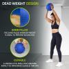 imageProsourceFit Slam Medicine Balls 5 10 15 20 25 30 50lbs Smooth and Tread Textured Grip Dead Weight Balls for Strength and Conditioning Exercises Cardio and Core WorkoutsBlue