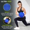 imageProsourceFit Slam Medicine Balls 5 10 15 20 25 30 50lbs Smooth and Tread Textured Grip Dead Weight Balls for Strength and Conditioning Exercises Cardio and Core WorkoutsBlue