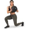 imageProsourceFit Slam Medicine Balls 5 10 15 20 25 30 50lbs Smooth and Tread Textured Grip Dead Weight Balls for Strength and Conditioning Exercises Cardio and Core WorkoutsTread  Black