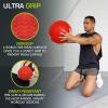 imageProsourceFit Slam Medicine Balls 5 10 15 20 25 30 50lbs Smooth and Tread Textured Grip Dead Weight Balls for Strength and Conditioning Exercises Cardio and Core WorkoutsRed
