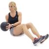 imageProsourceFit Slam Medicine Balls 5 10 15 20 25 30 50lbs Smooth and Tread Textured Grip Dead Weight Balls for Strength and Conditioning Exercises Cardio and Core WorkoutsClassic  Black