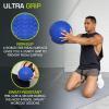 imageProsourceFit Slam Medicine Balls 5 10 15 20 25 30 50lbs Smooth and Tread Textured Grip Dead Weight Balls for Strength and Conditioning Exercises Cardio and Core WorkoutsBlue
