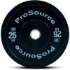 imageProsourceFit Solid Rubber Bumper Plates Sold Individually with Steel Insert 25lb Power Lifting Strength Training25lb