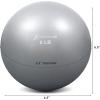 imageProsourceFit Weighted Toning Exercise Balls for Pilates Yoga Strength Training and Physical Therapy 2 lb to 8 lb Color CodedSilver 6lb