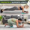 imageProsourceFit Yoga Knee Support Pads Set of 2 NonSlip Knee Pad for Yoga Pilates Meditation and Stretching Exercise Yoga Accessories for Knee Support for Men and Women PurpleGreen