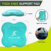 imageProsourceFit Yoga Knee Support Pads Set of 2 NonSlip Knee Pad for Yoga Pilates Meditation and Stretching Exercise Yoga Accessories for Knee Support for Men and Women PurpleGreen