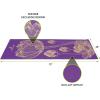 imageProsourceFit Yoga Mats 316 5mm Thick for Comfort ampamp Stability with Exclusive Printed DesignsFloret  Purple