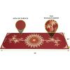 imageProsourceFit Yoga Mats 316 5mm Thick for Comfort ampamp Stability with Exclusive Printed DesignsTao  Red