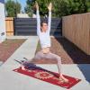 imageProsourceFit Yoga Mats 316 5mm Thick for Comfort ampamp Stability with Exclusive Printed DesignsTao  Red