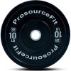 imageProsourceFit Solid Rubber Bumper Plates Sold Individually with Steel Insert 25lb Power Lifting Strength Training10lb