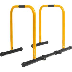 imageProsourceFit Power Dip Station Adjustable Height Upper Body Equipment for Home GymYellow