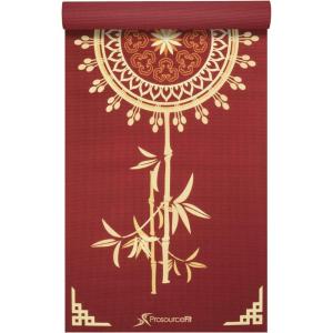 imageProsourceFit Yoga Mats 316 5mm Thick for Comfort ampamp Stability with Exclusive Printed DesignsTao  Red