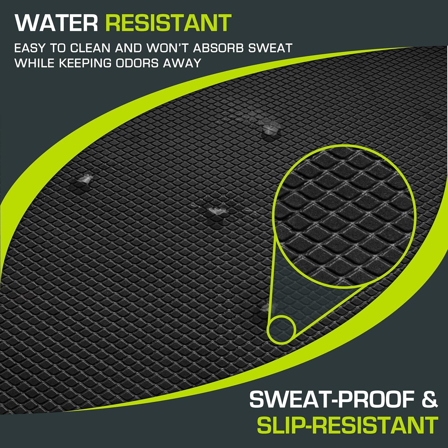imageProsourceFit Exercise Balance Pad  NonSlip Cushioned Foam Mat ampamp Knee Pad for Fitness and Stability Training Yoga Physical TherapyBlack  L  155 x 1275