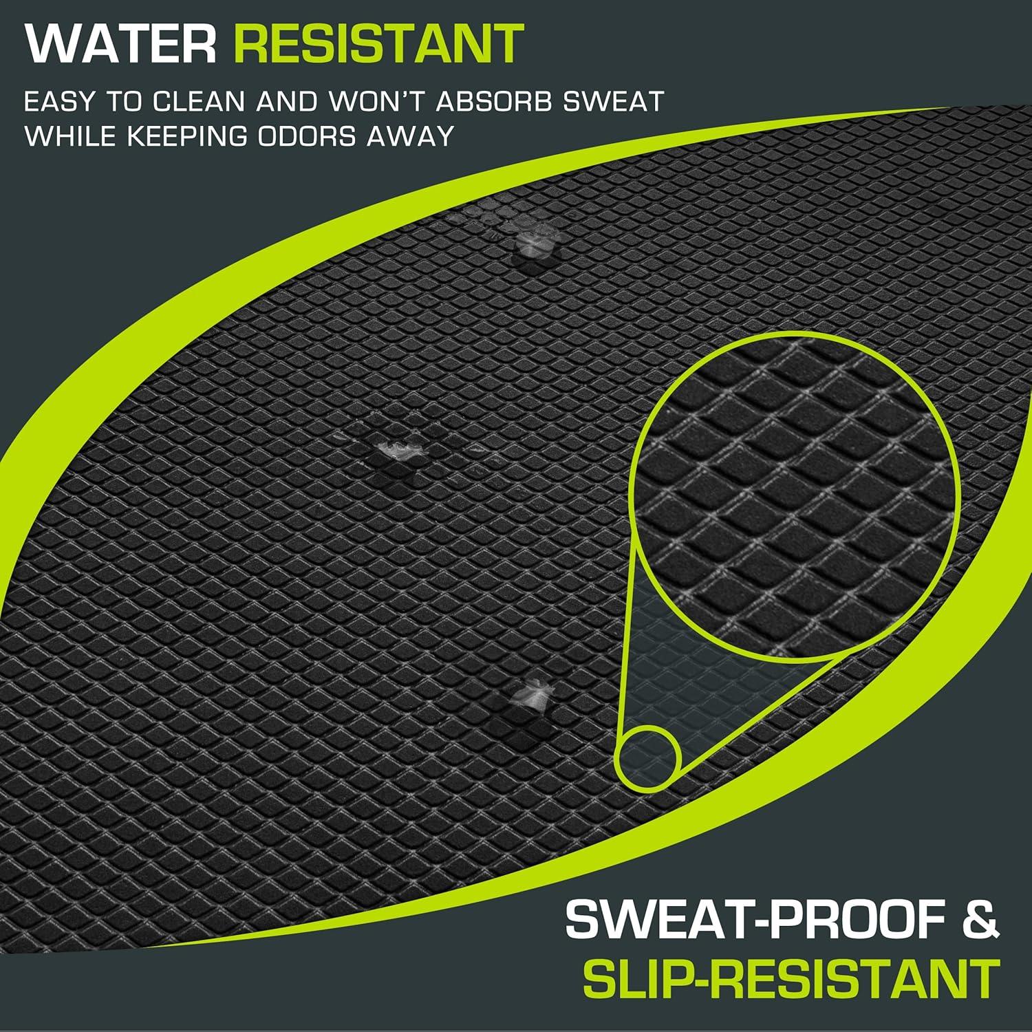 imageProsourceFit Exercise Balance Pad  NonSlip Cushioned Foam Mat ampamp Knee Pad for Fitness and Stability Training Yoga Physical TherapyBlack  XL  1875 x 15