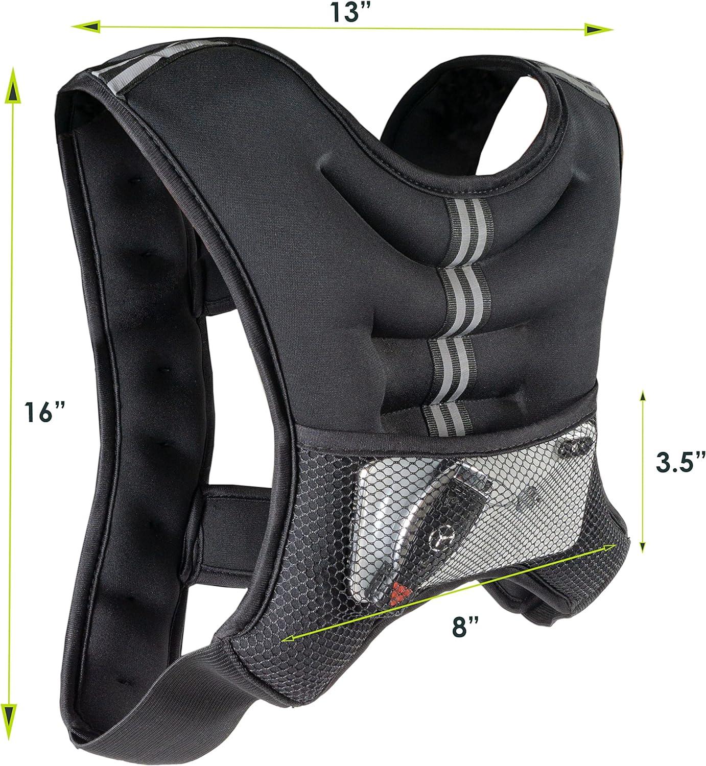 imageProsourceFit Exercise Weighted Training Vest  12lb black10 lb