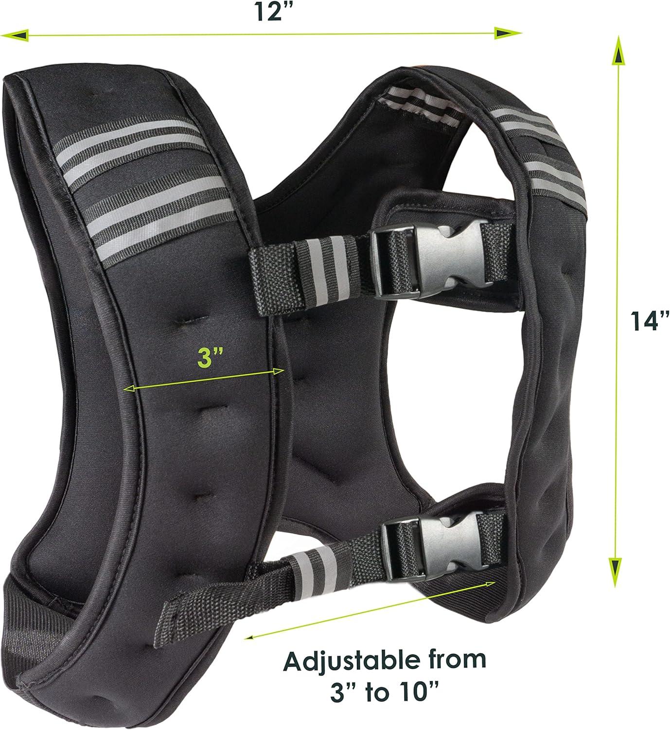 imageProsourceFit Exercise Weighted Training Vest  12lb black6 lb
